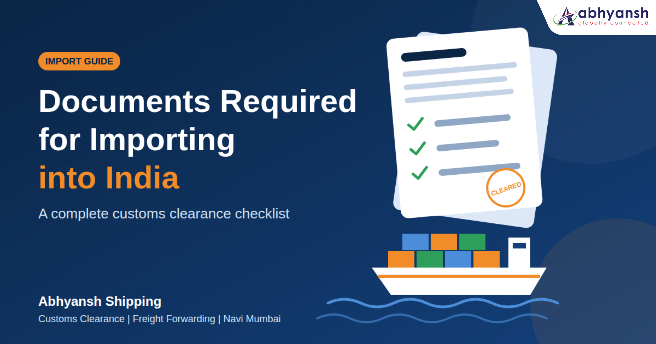 Documents Required for Importing into India: A Complete Checklist